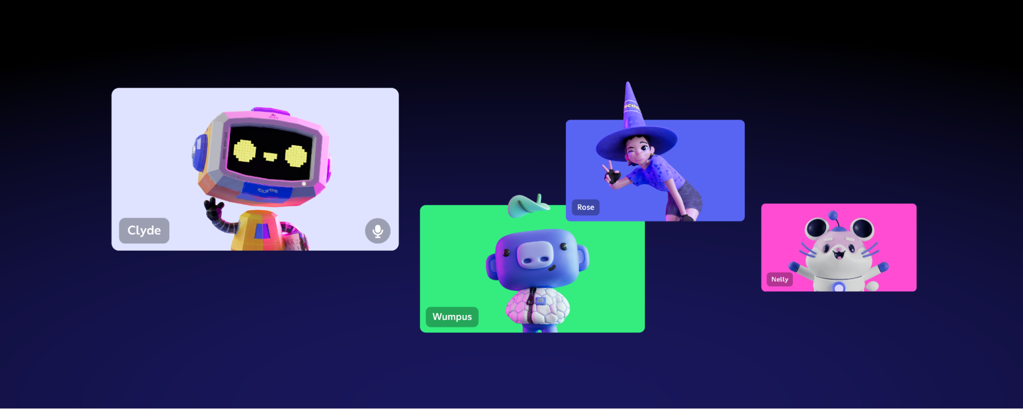 Four friends in a Discord call together.