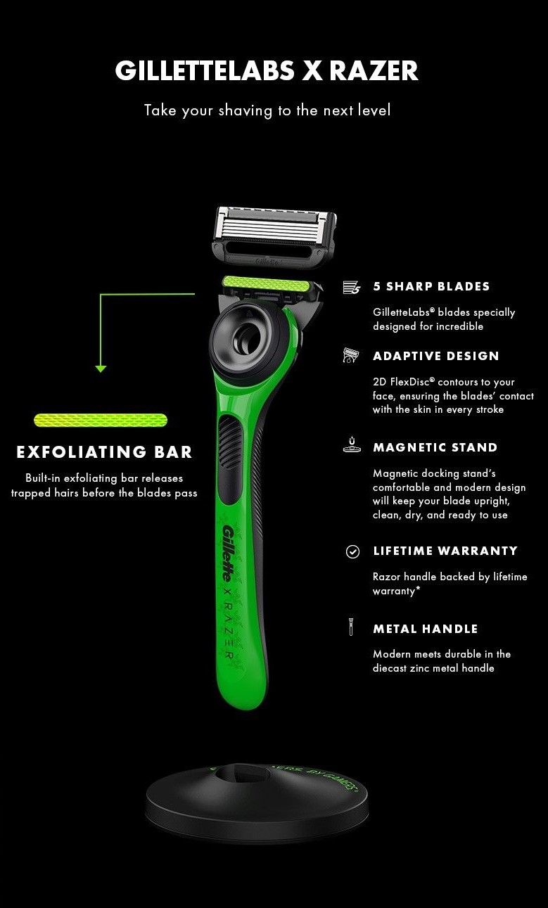 Gillette Labs Razer Specifications